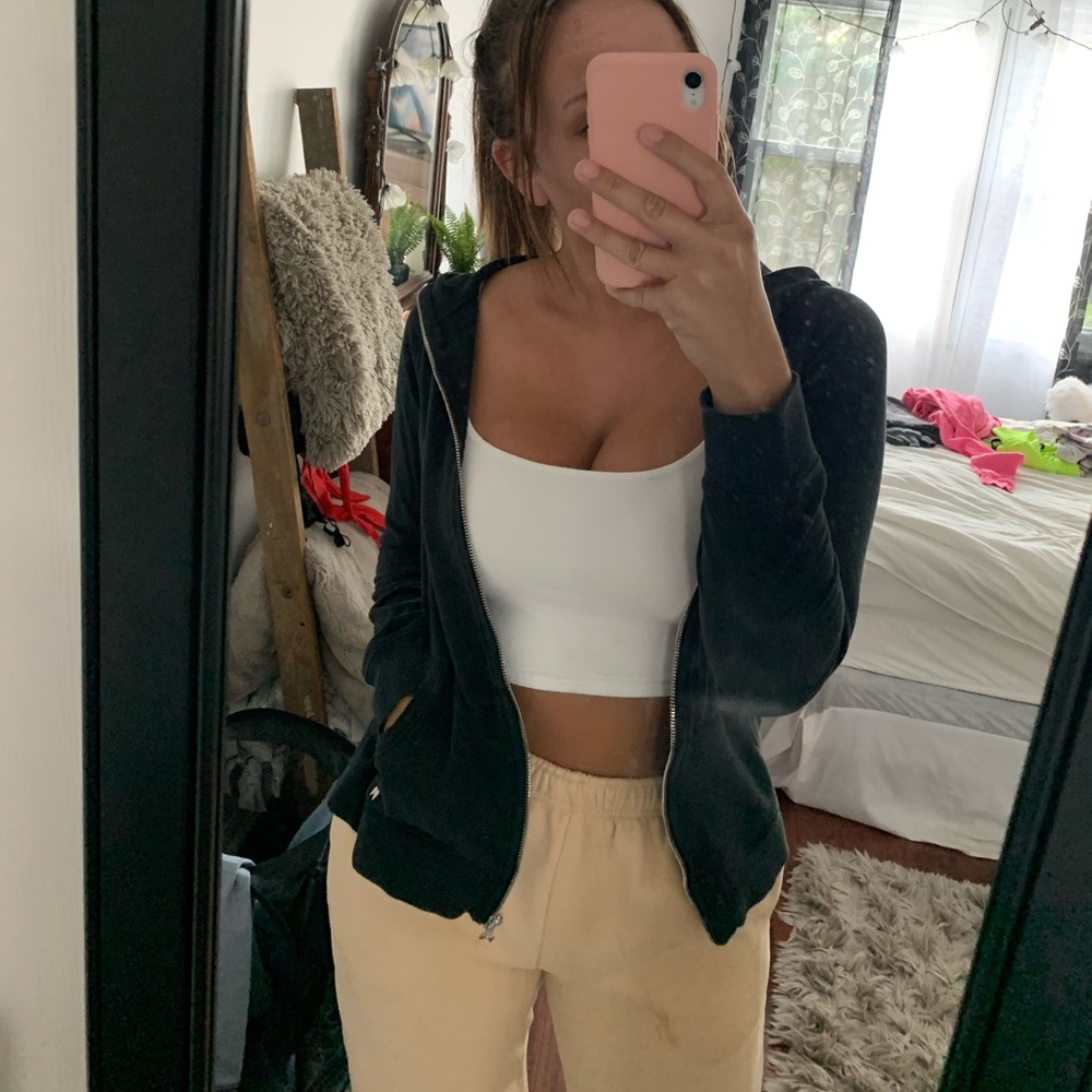 black victoria’s secret zip up